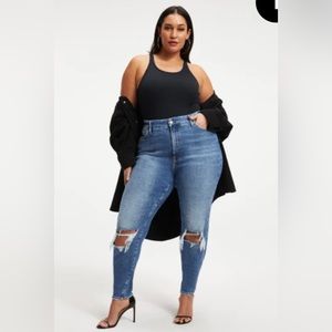 NWT: Good American Good Classic ripped size 8